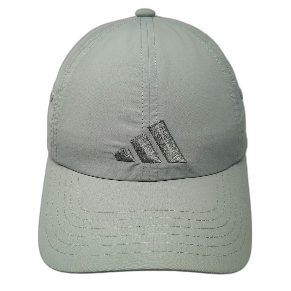 Adidas Baseball Cap Green OSFM AEROREADY Nylon Performance Adjustable Hat Logo